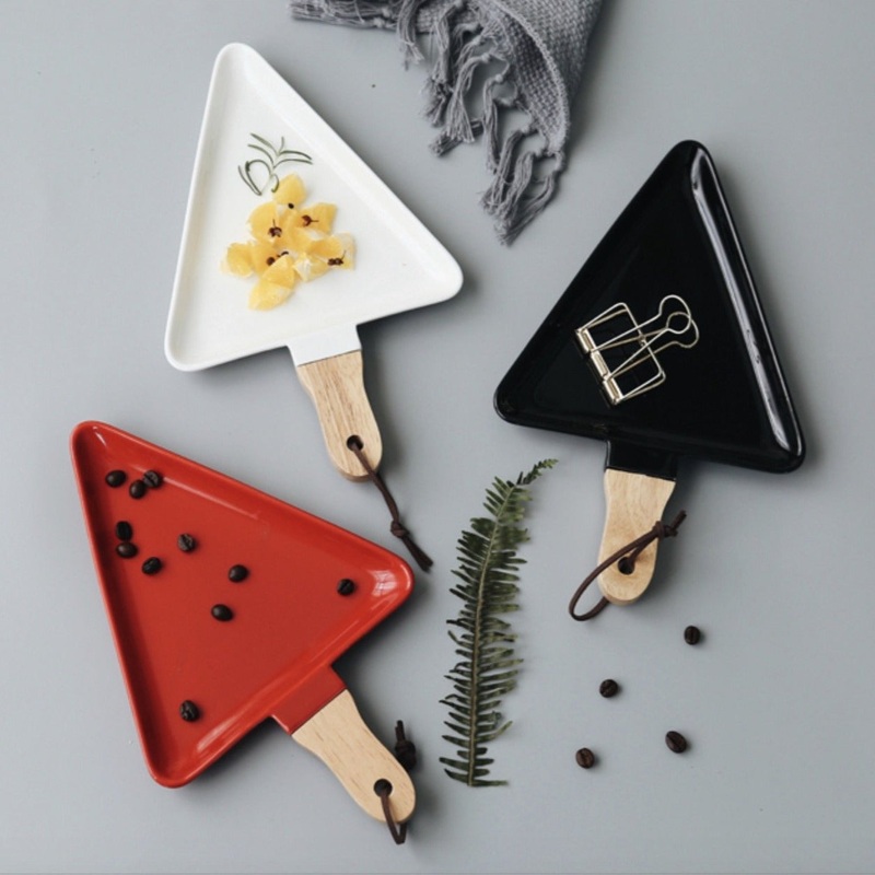 Red Triangle Plate Large