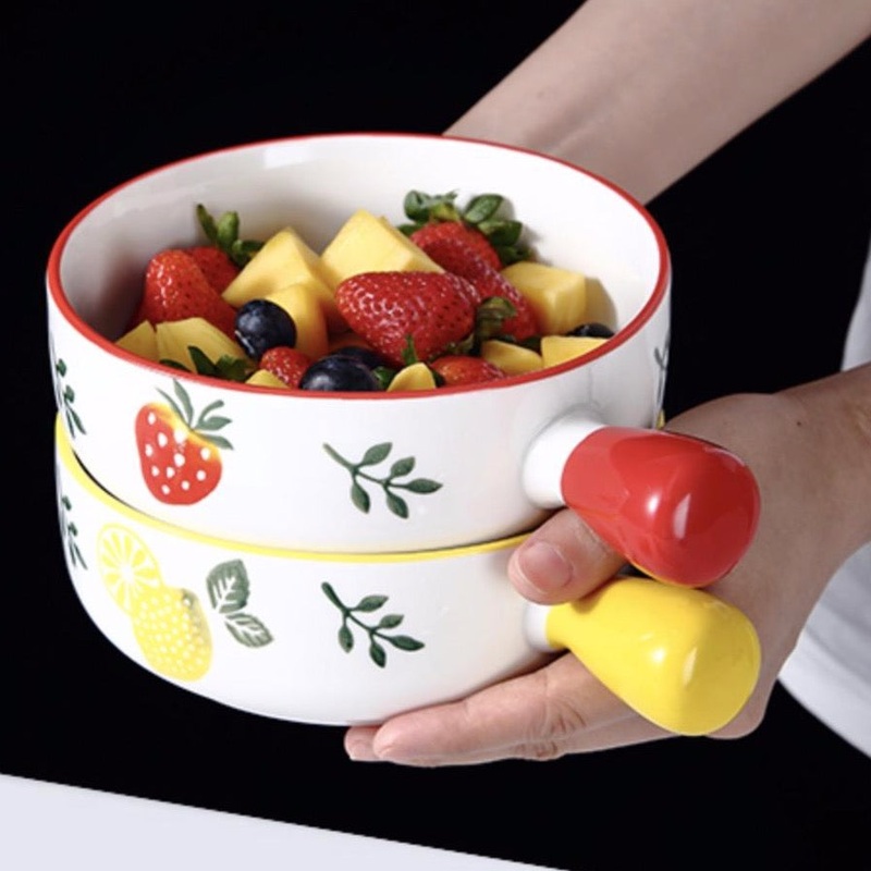 Strawberry Bowl With Handle