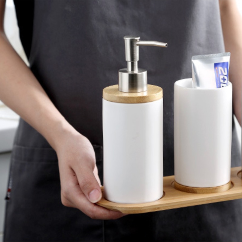 Bathroom Set of 2 White