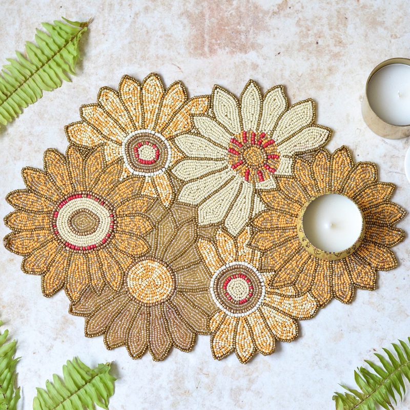 Beads Sunflower Mat