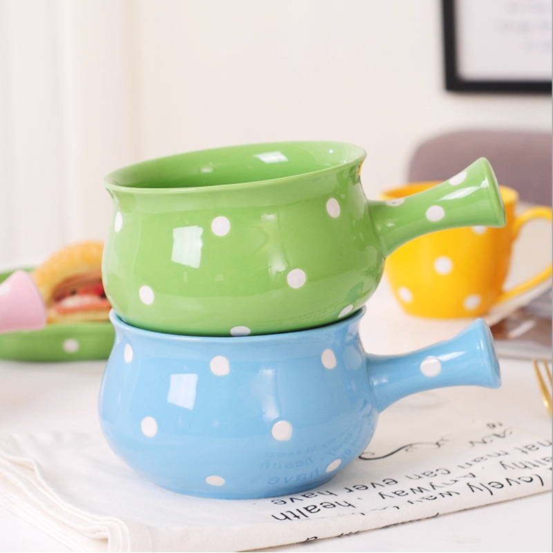 Dots Ceramic Pot Colourful