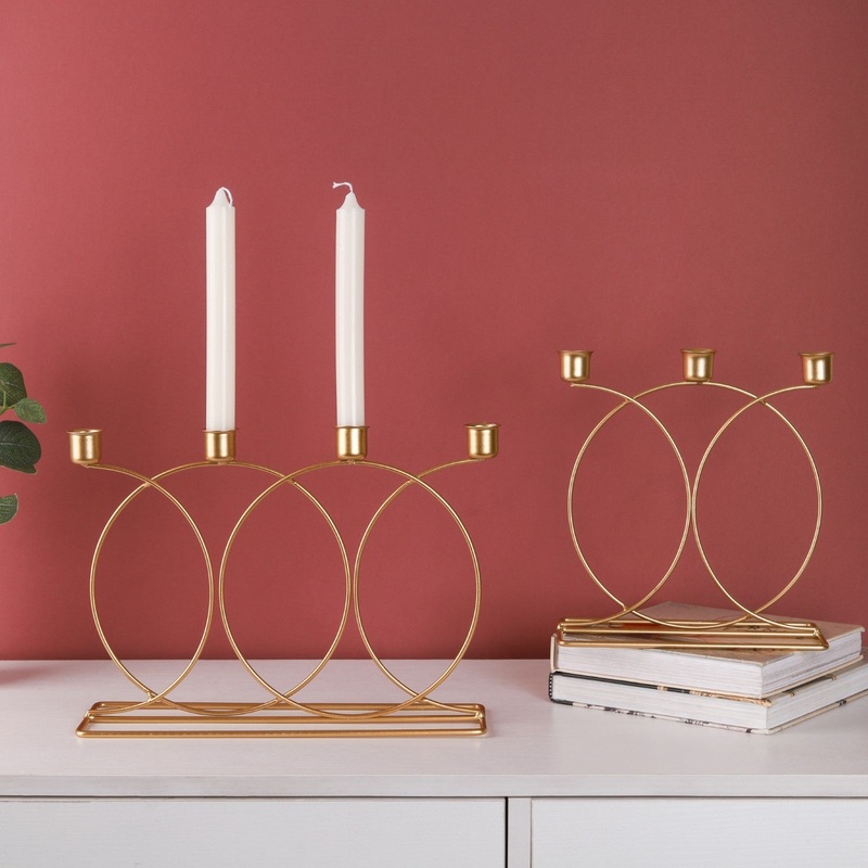 Gold Candle Stand