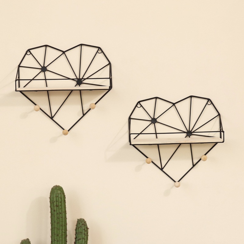 Heart Shelf Black