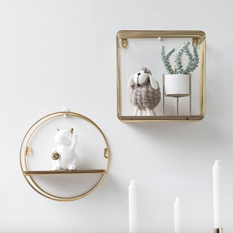 Metal and Wood Shelf