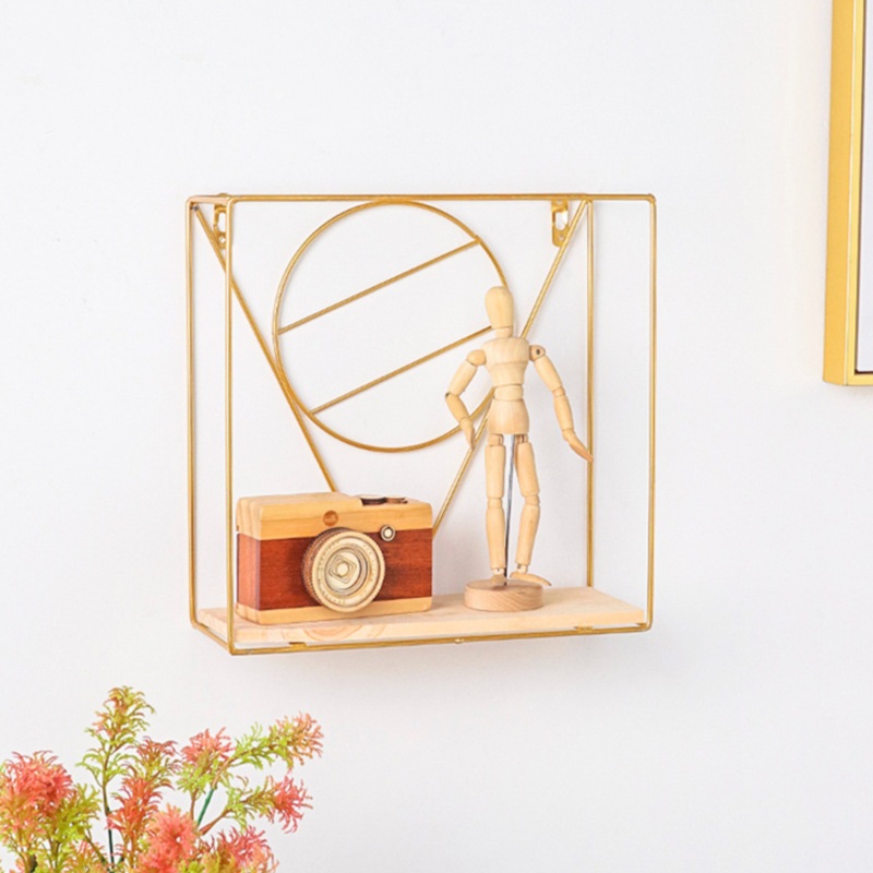 Wooden and Metal Shelf