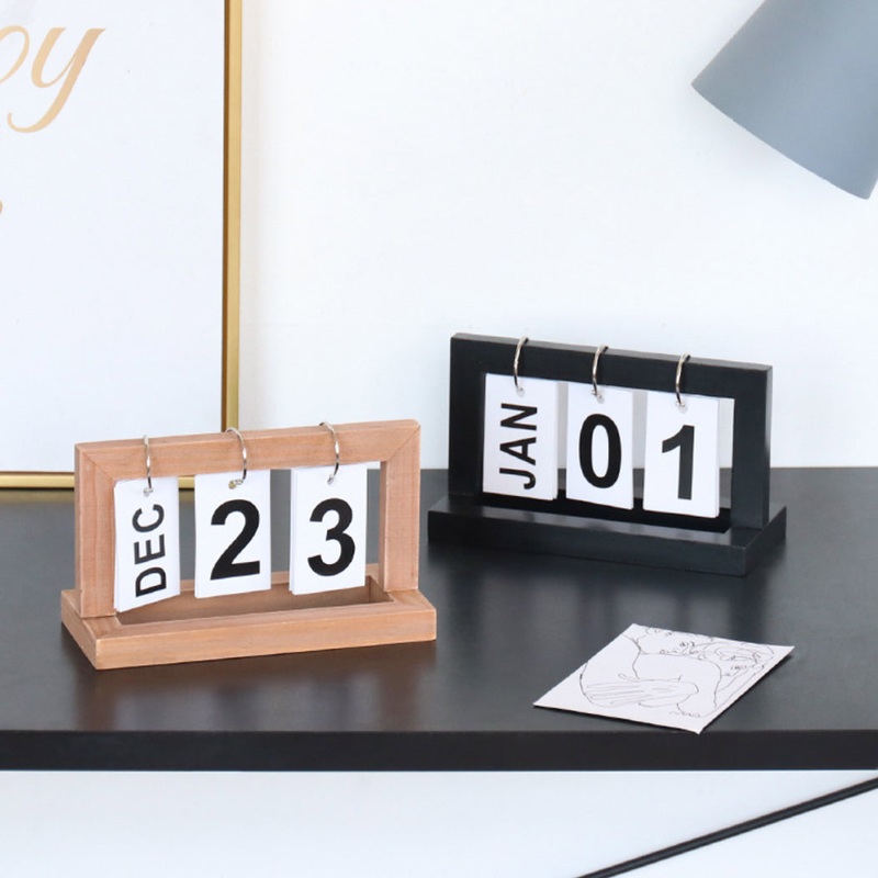 Wooden Table Calendar