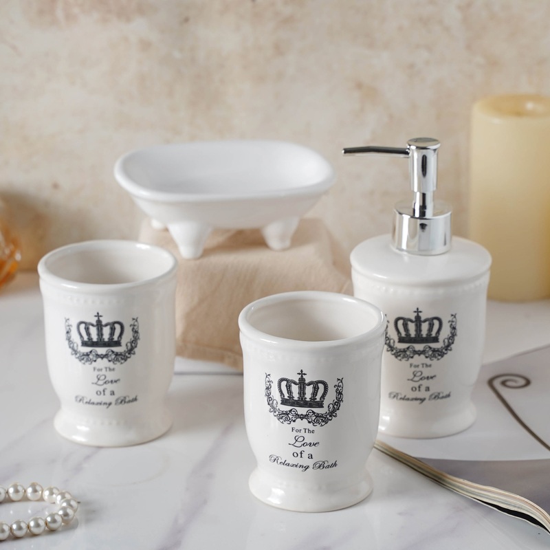 Bathroom Accessories Set Ceramic