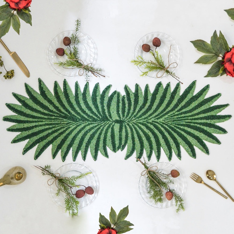 Beads Palm Leaf Runner