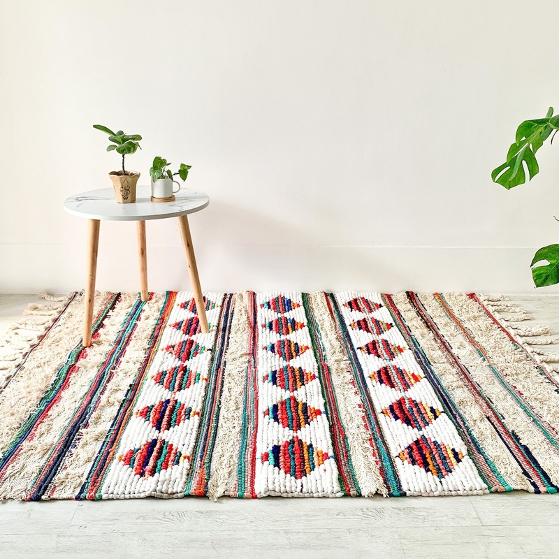 BOHO Delilah Hand Woven Rug - Multicoloured