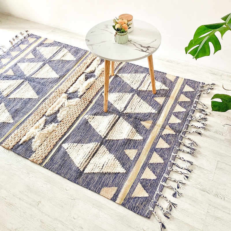 BOHO Lilliana Hand Woven Rug - Indigo