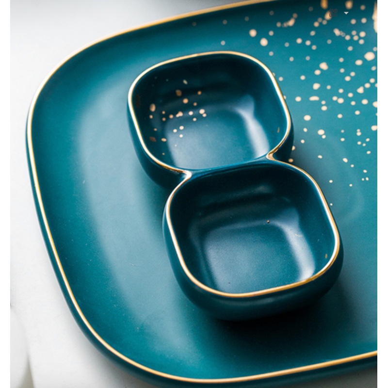 CARA 2 part bowl - midnight green