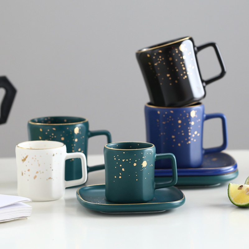 CARA Espresso cup & saucer - soul black