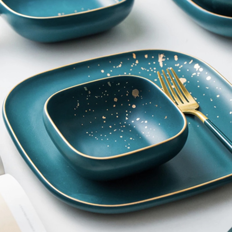 CARA square bowl - Midnight Green 250 ml