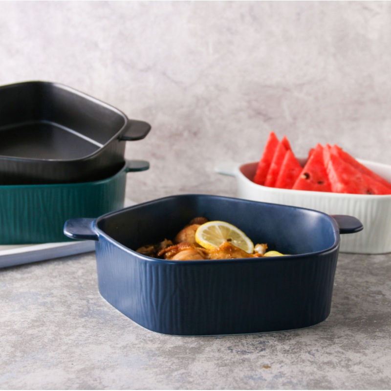 GEOMTERIC pentagon serving bowl - Prussian blue