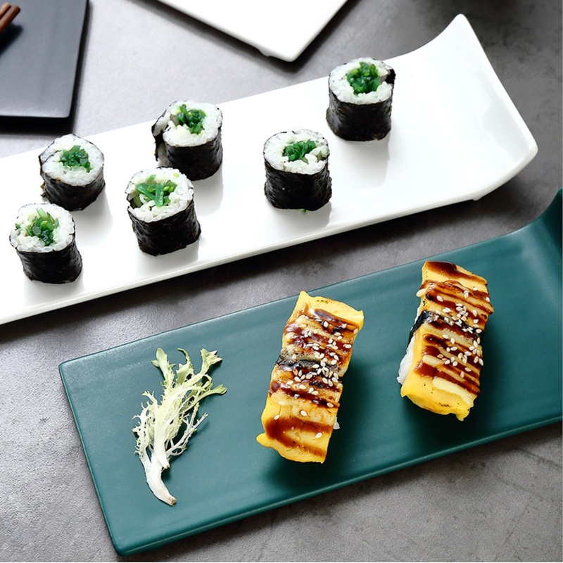 Green Long Starter Plate