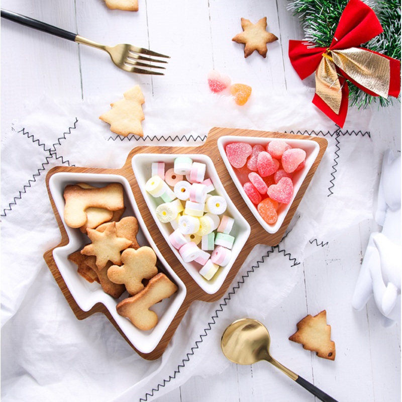 MERRY Christmas Tree Plate
