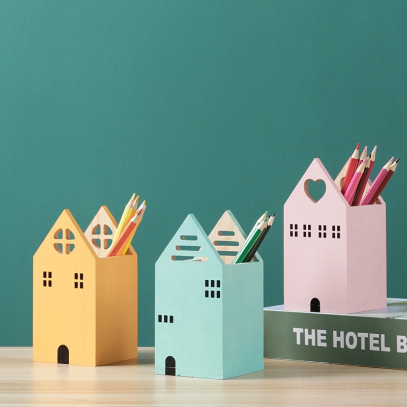 Wooden Pen Stand