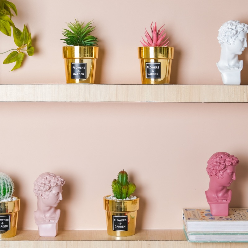 Faux Succulent Pot