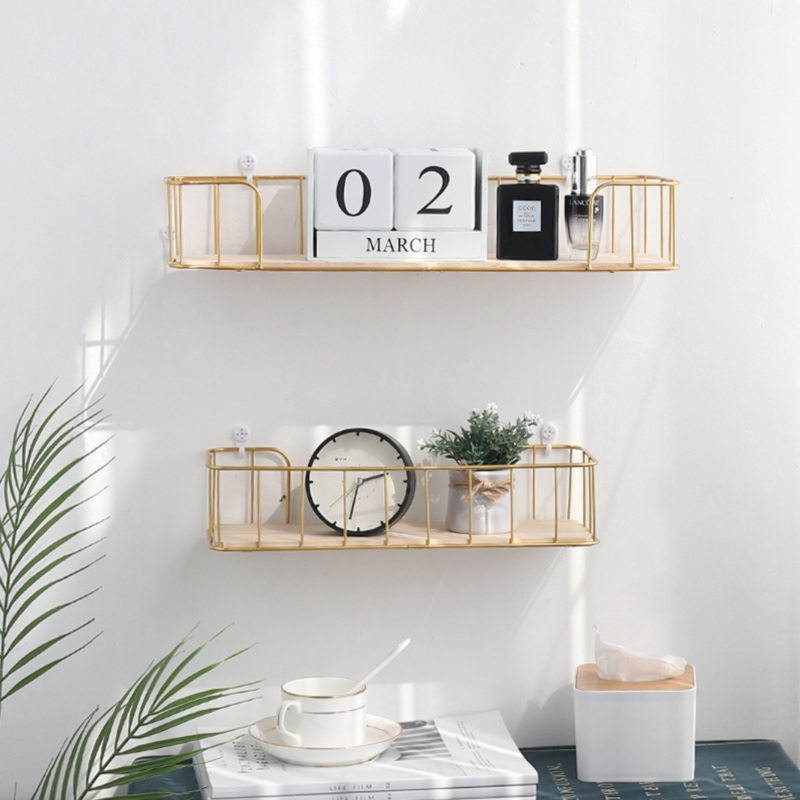 Floating Wall Shelf - Gold