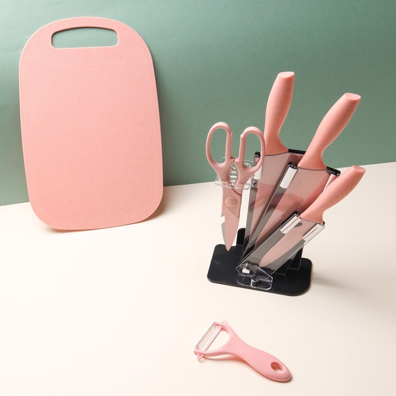Knife Set With Board