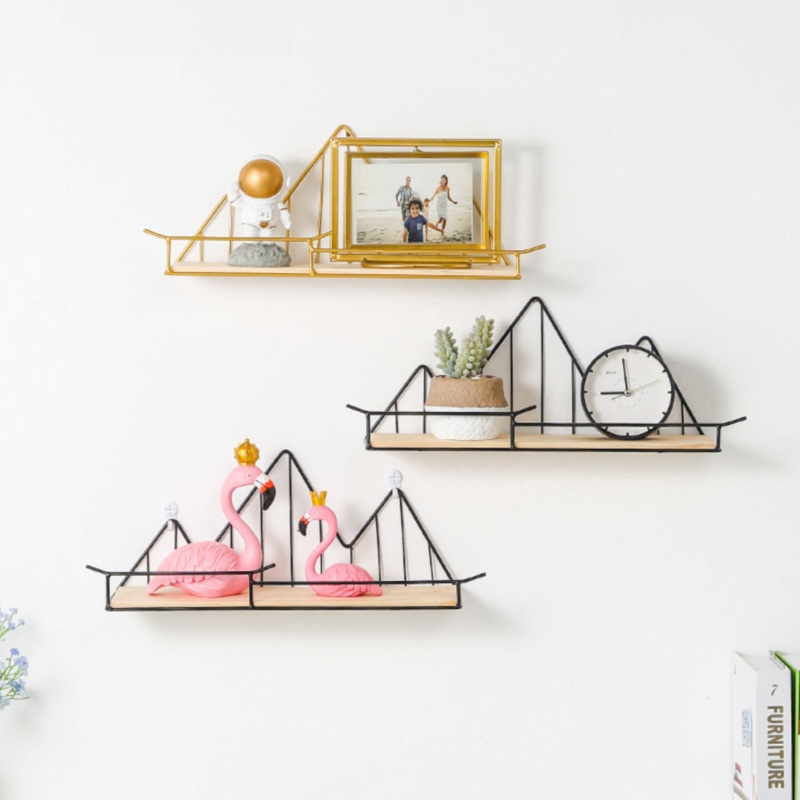 Mountain Shaped Shelf Black
