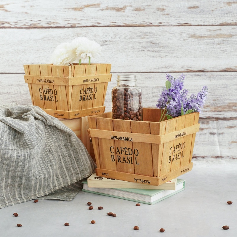 Wooden Planter Box - Set of 2