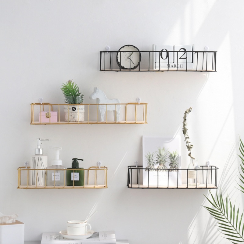 Wall Bookshelf - Gold