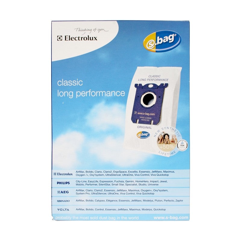 Vacuum S-Bags 4pk Long Performance E201B