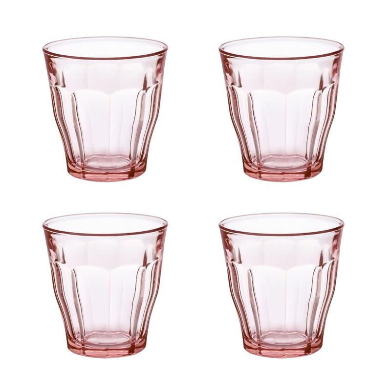 Duralex Picardie Set of 4 Pink Tumblers - 25cl