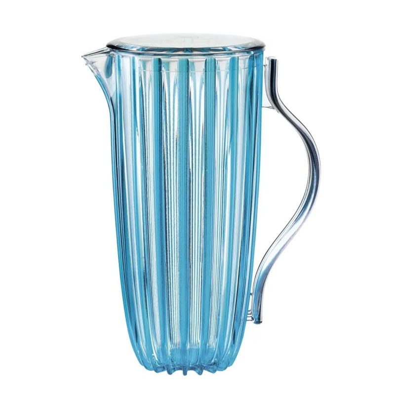 Guzzini Dolce Vita Pitcher W/Lid - Turquoise