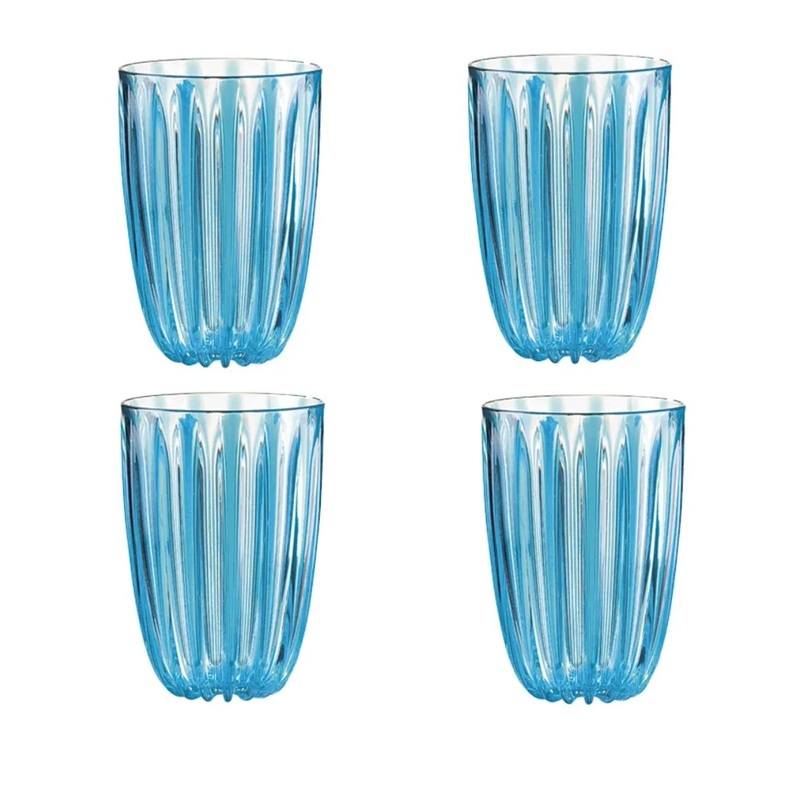 Guzzini Dolce Vita Turquoise Tumblers - Set of 4