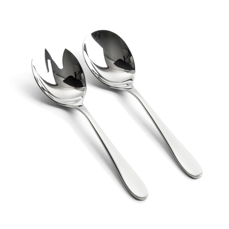 Keltum Salad Servers - Stainless Steel