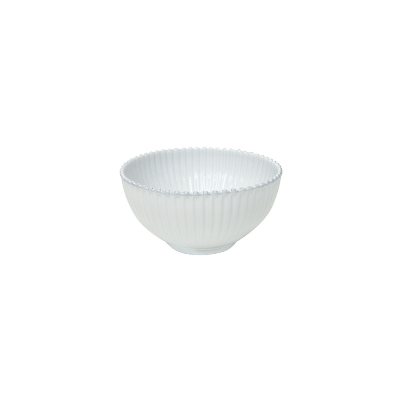 Costa Nova Pearl White Fluted Serving Bowl - 27cm