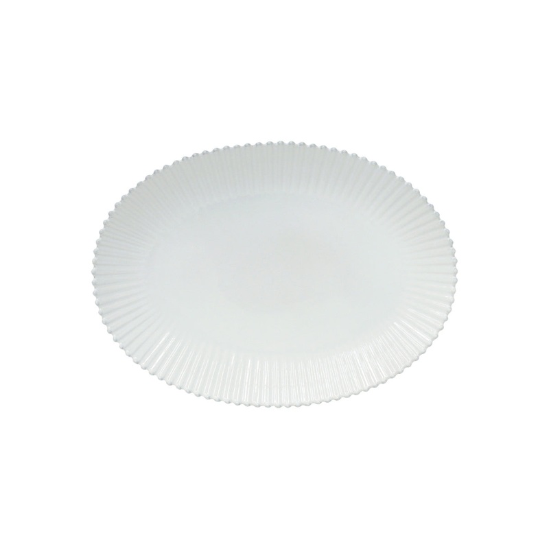 Costa Nova Pearl White Oval Platter - 50cm