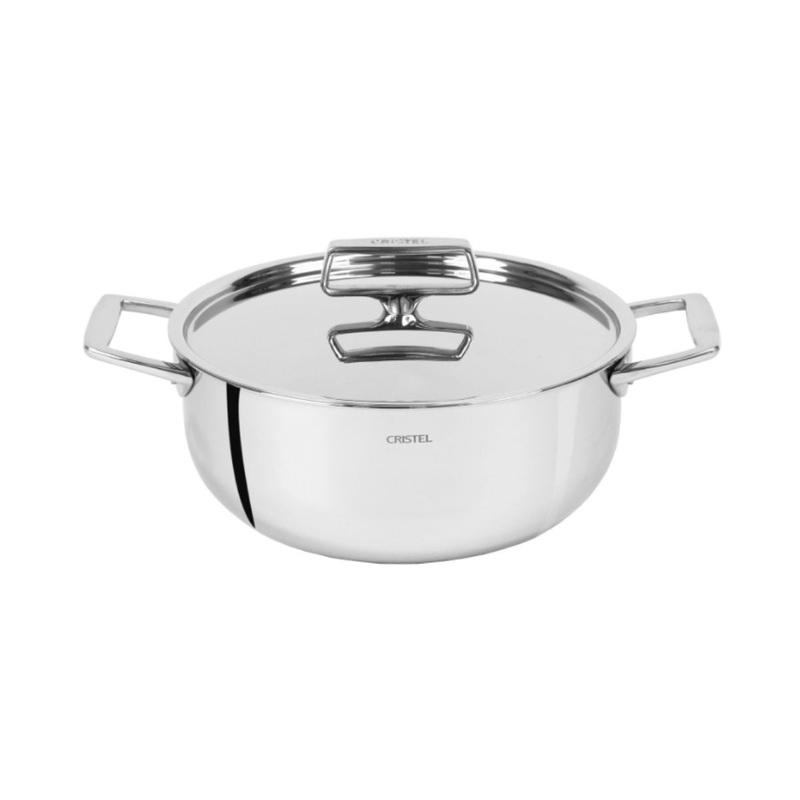 Cristel Castel'Pro Stewpan w/Steel Lid - 28cm