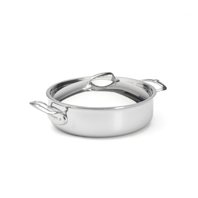 De Buyer Affinity Saute Pan w/Lid - 24cm/3.2L