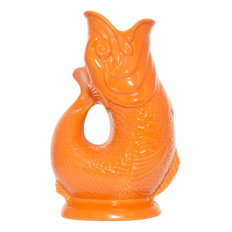 Original Fish Gluggle Jug 1.3ltr - Orange