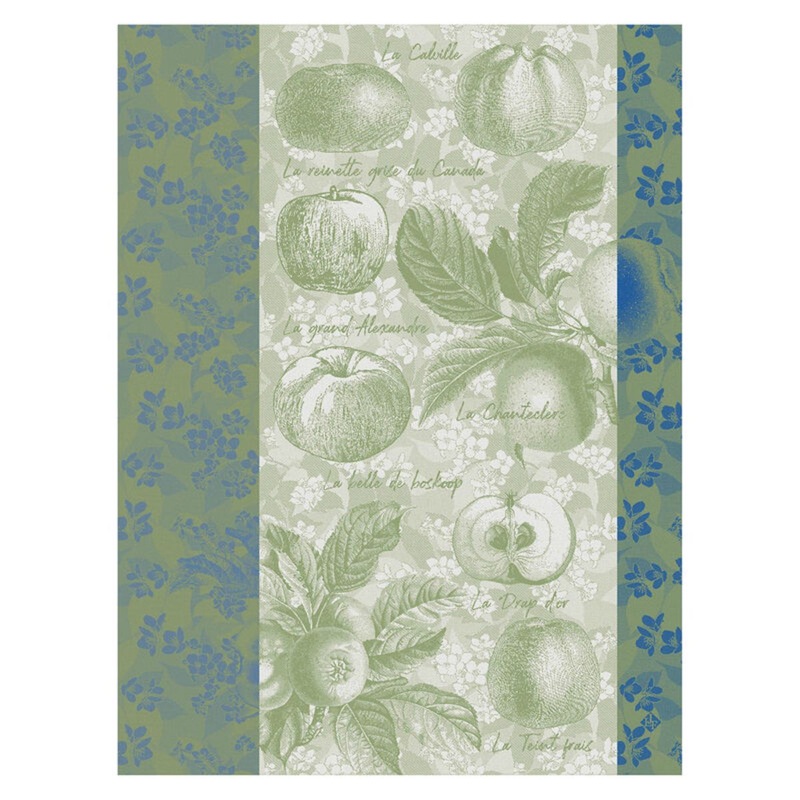 Le Jacquard Francaise Apples Tea Towel - Green