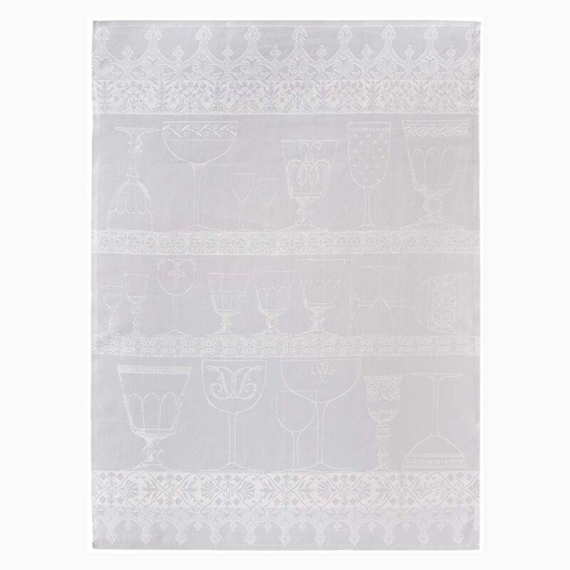 Le Jacquard Francaise Cristal Tea Towel - White