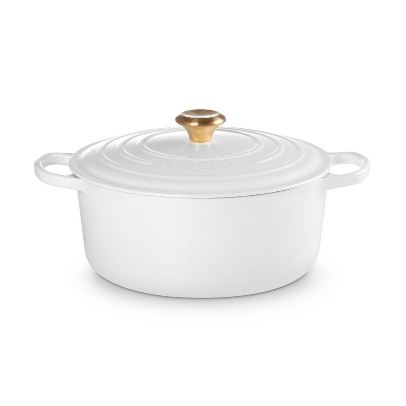 Le Creuset Signature Round Casserole - 28cm White