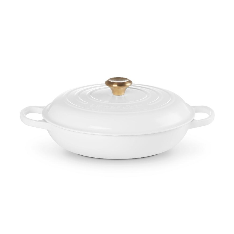Le Creuset Signature Shallow Casserole 30cm - White