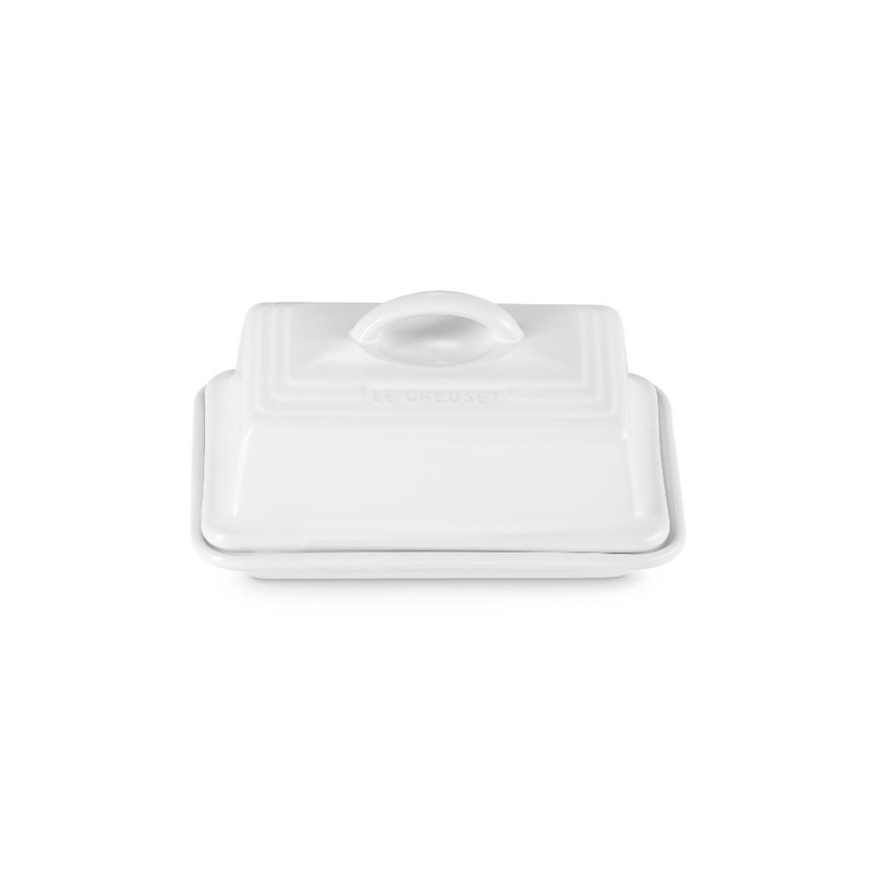 Le Creuset Stoneware Butter Dish w/Lid - White