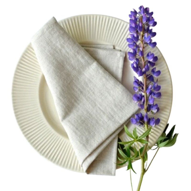 Linas Natural Linen Napkins - Set of 4