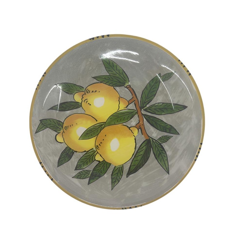 Sicilian Lemon Dinner Plate 27cm - Grey