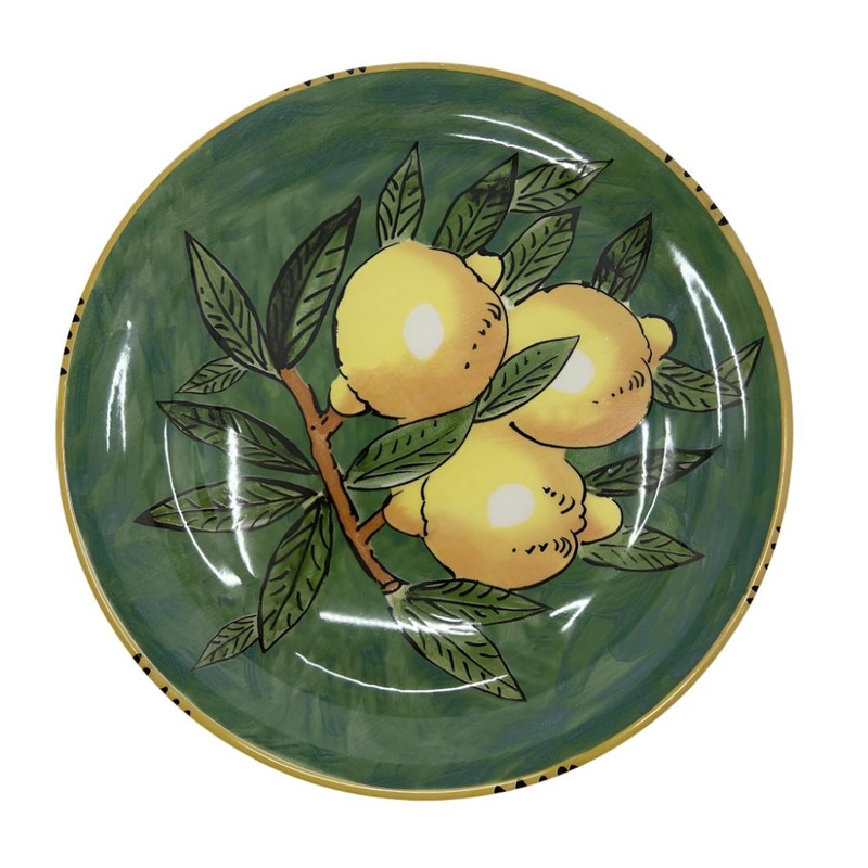 Sicilian Lemon Large Plate 31cm - Green