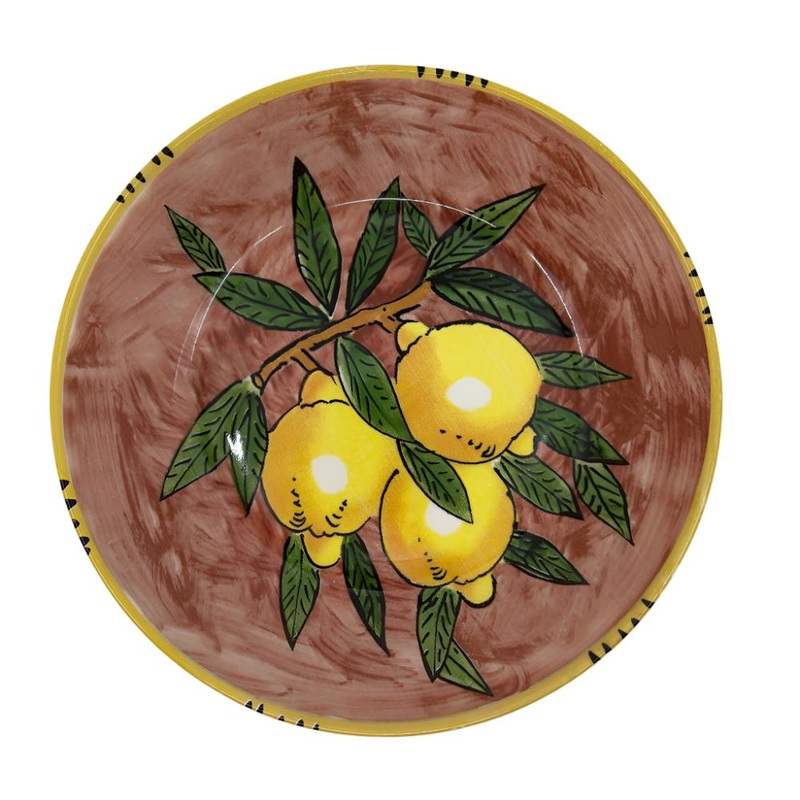 Sicilian Lemon Large Plate 31cm - Red