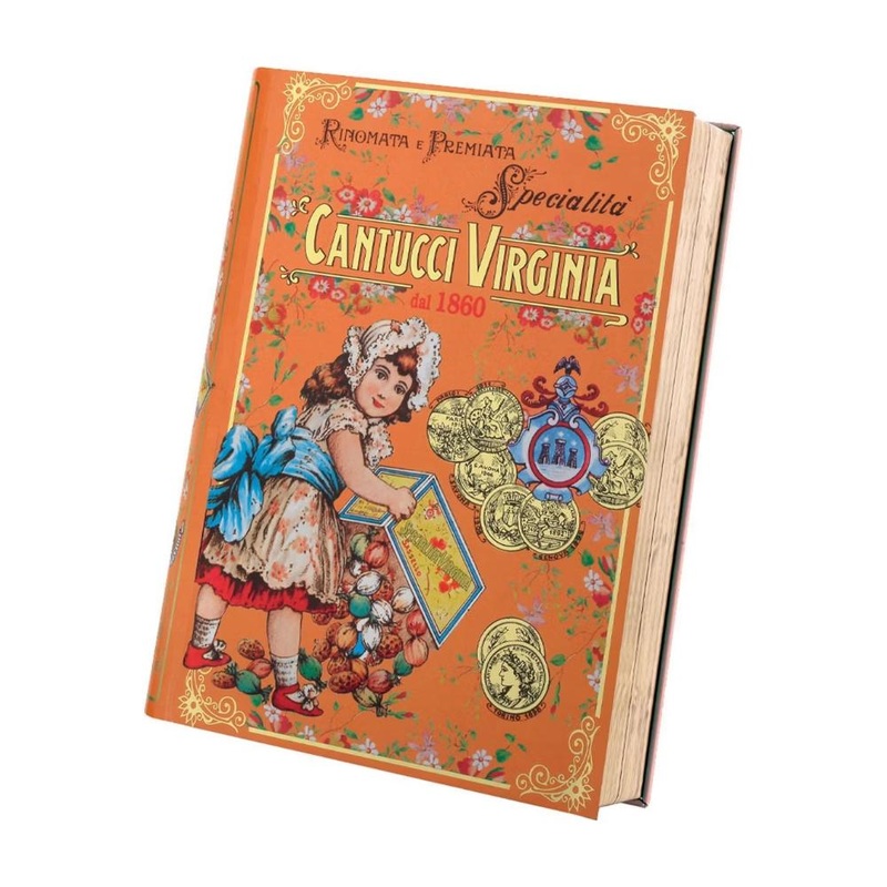 Almond Cantucci Virginia - Orange Book Tin