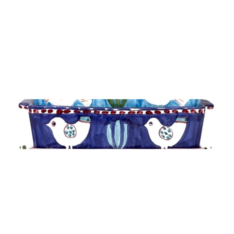 Amalfi Blue/Green Gallina Oven/Serving Dish - 25cm