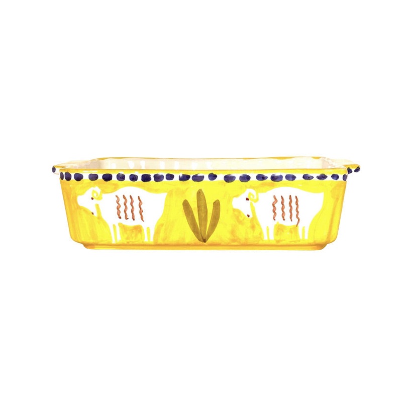 Amalfi Yellow Capra Oven/Serving Dish - 25cm
