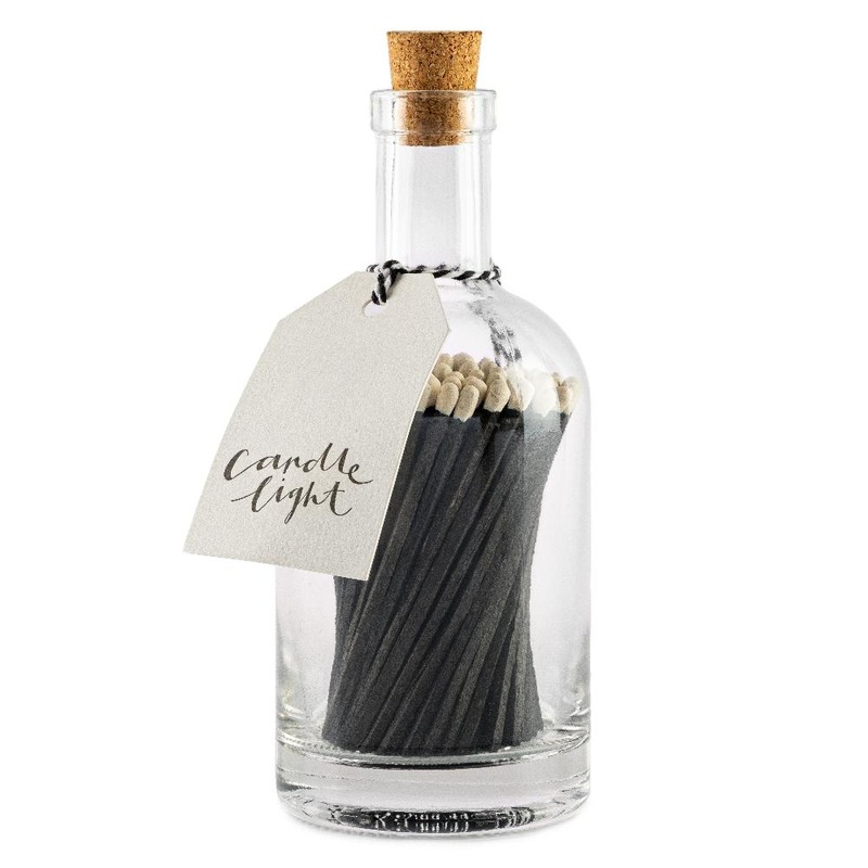 Archivist matches in a glass bottle - Candle light